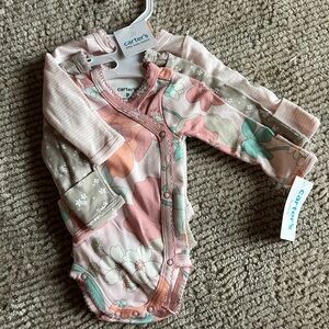 Carter's Floral Baby Onesie Set
